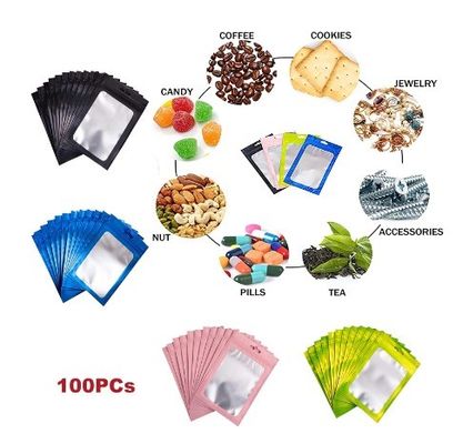 Bolsas de plástico laminadas bolsas de plástico re-cerrables para cosméticos