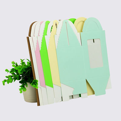 Caja de pasteles de ventana abierta de color sólido personalizada para el embalaje de pasteles de boda