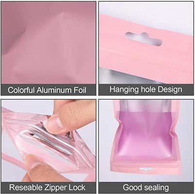 Bolsas de plástico laminadas bolsas de plástico re-cerrables para cosméticos