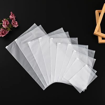 Impresión a medida, respetuosa con el medio ambiente, embalaje de plástico transparente, bolsa de cremallera de PE congelada