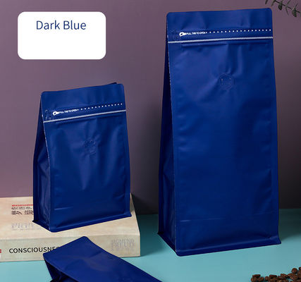 Llegadas 8 bolsas de café de aluminio lateral con válvula y cremallera