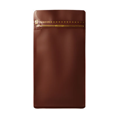 Llegadas 8 bolsas de café de aluminio lateral con válvula y cremallera