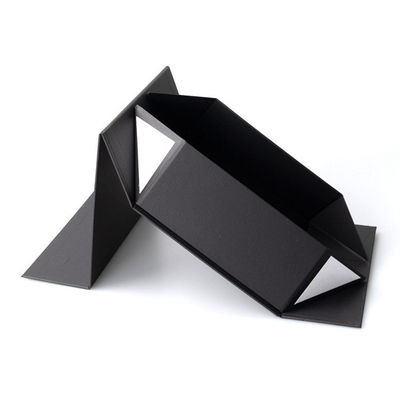 Flap Custom Matte Negro de lujo plegable de papel duro de cierre magnético caja de regalo para regalos