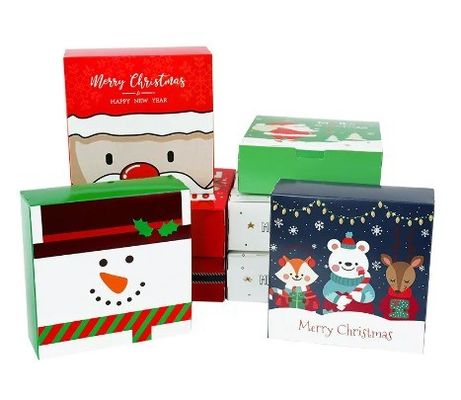 Decoración de Navidad Cajas de embalaje de regalo de dulces de chocolate ideales para sus regalos navideños