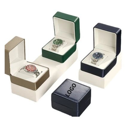 Logotipo personalizado de cartón caja de relojes vacía para joyería caja de paquetes embalaje de papel